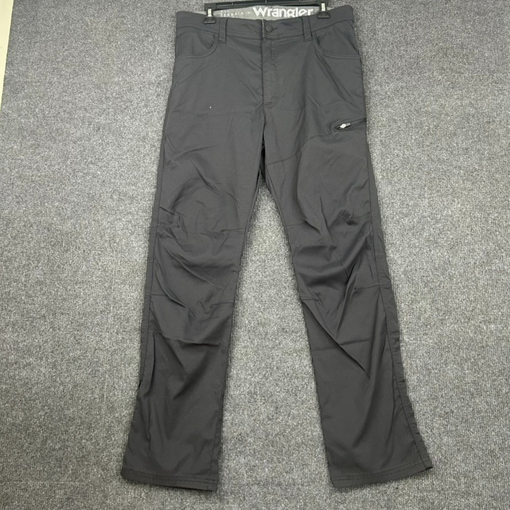Wrangler All Terrain Gear Men's Dark Gray Pants 34X32 Utility Outdoor Hiking
